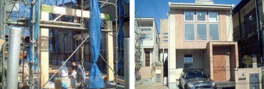 建設中の写真